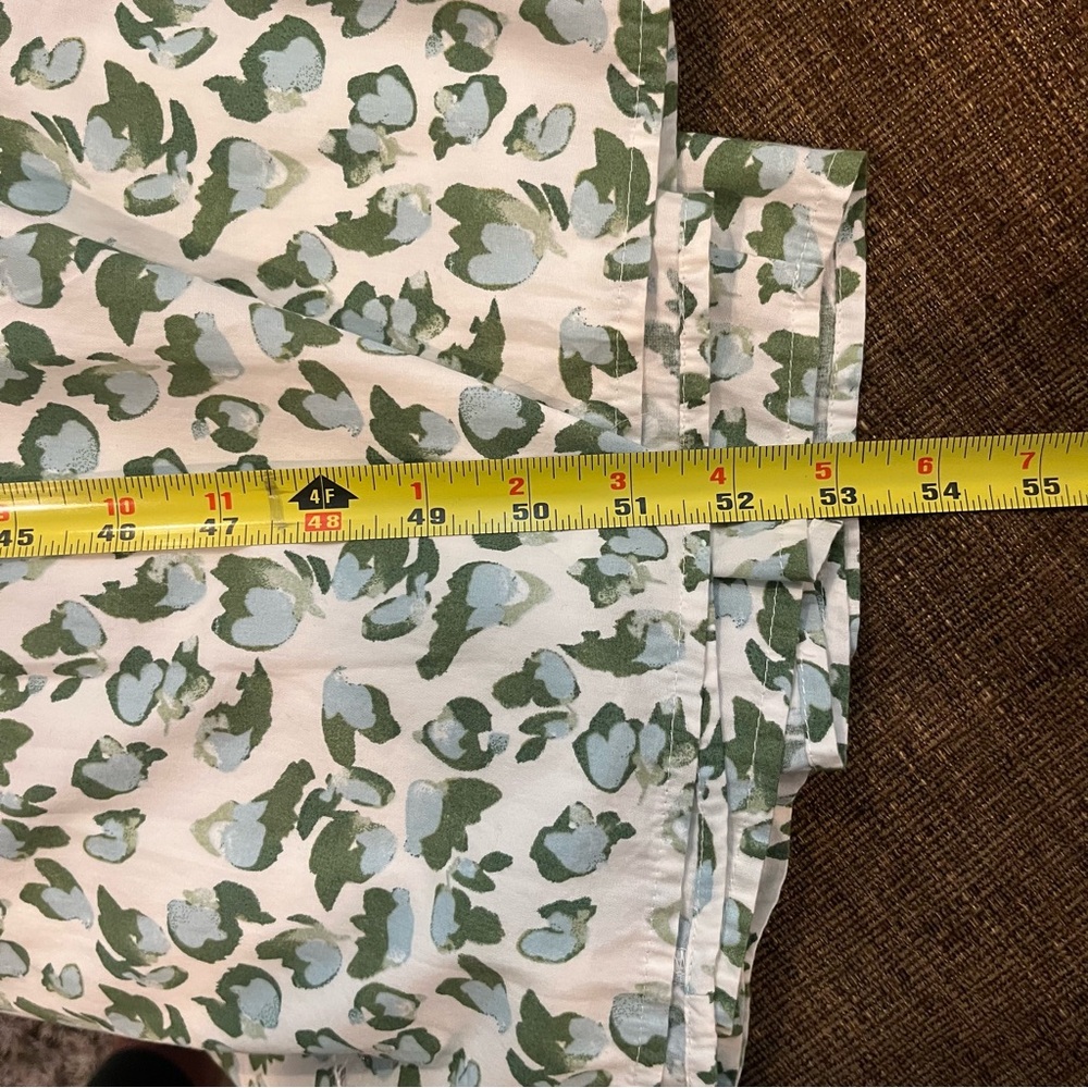 Crown & Ivy, society social /NWT Green Maxi Dress puffy sleeve tie back, Size 12 - Picture 12 of 16